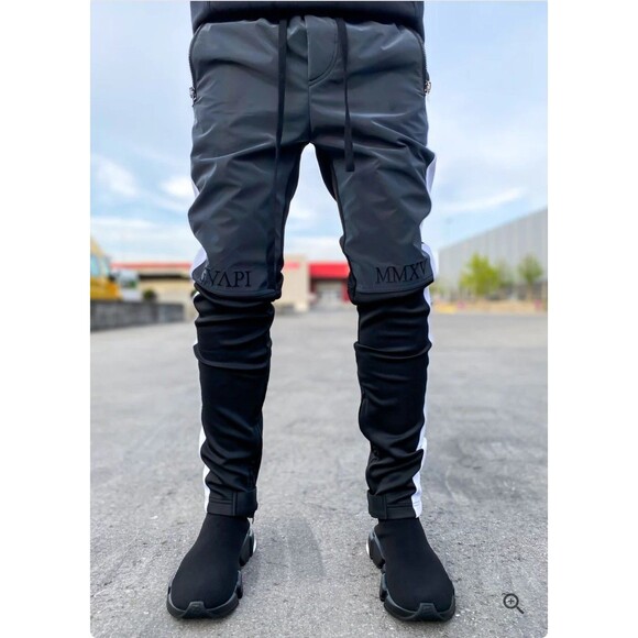 Guapi Rainbow Reflective Biker Track Pants Mens 34 Cult Wear Streetwear Joggers - Picture 3 of 16